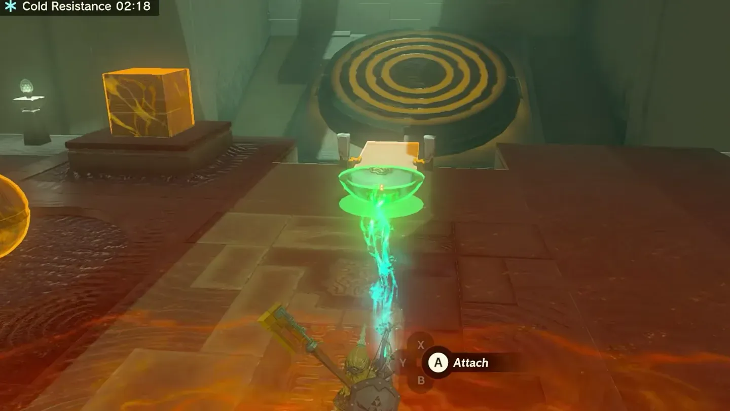 Ultrahand attaching the bowl to the near end of the platform