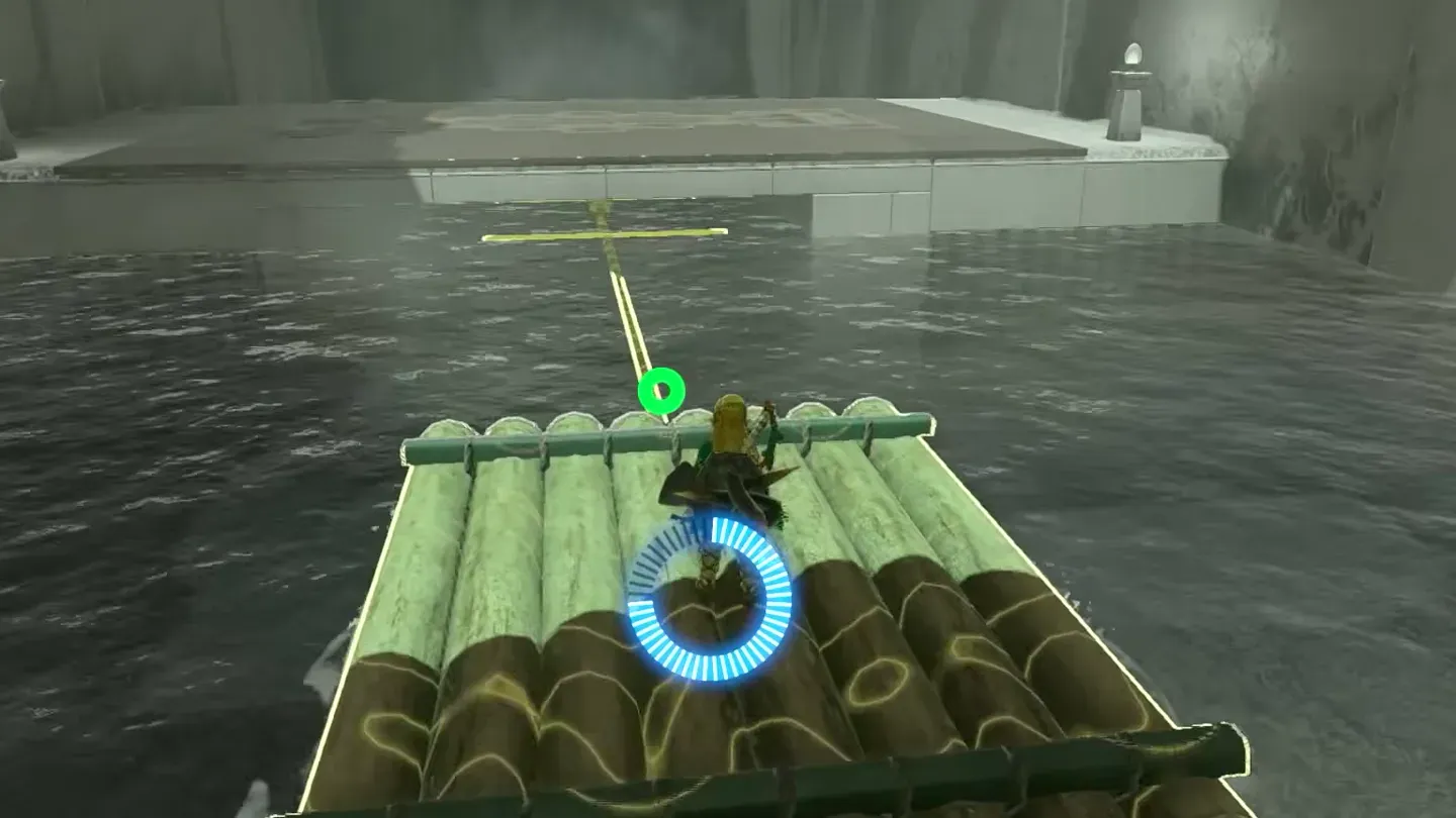 Link on the first raft as Recall pulls it back