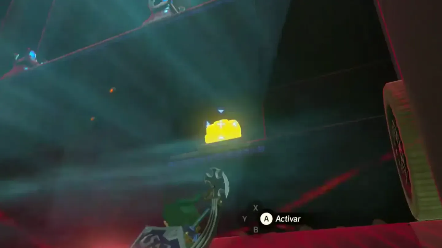 The chest held in the air with Magnesis