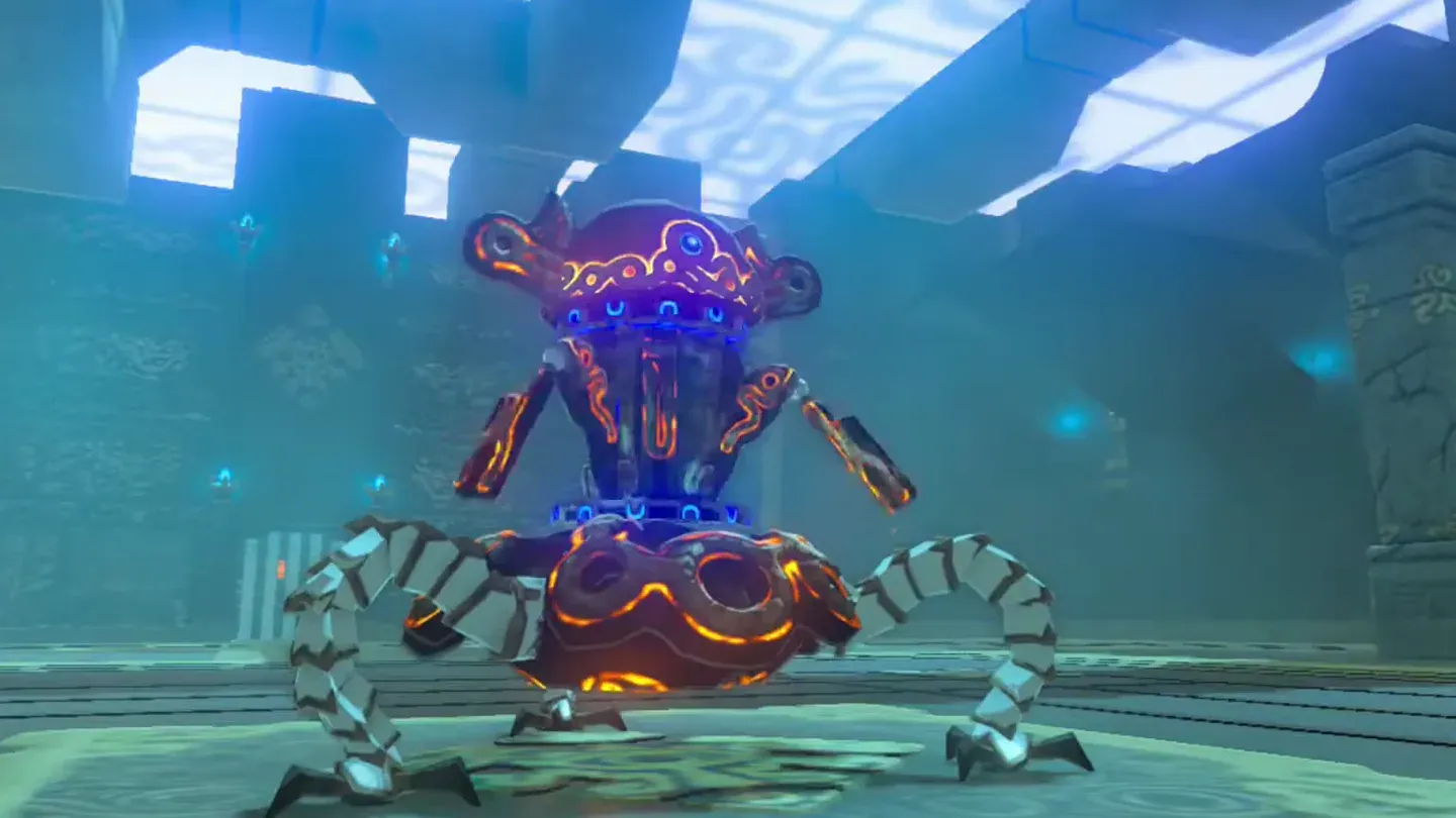 The Guardian Scout rising in the center of the arena