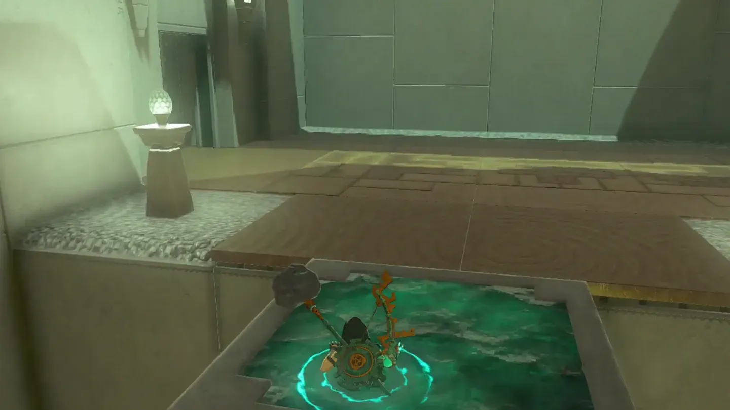 Link using Ascend from the pool below the raised platform
