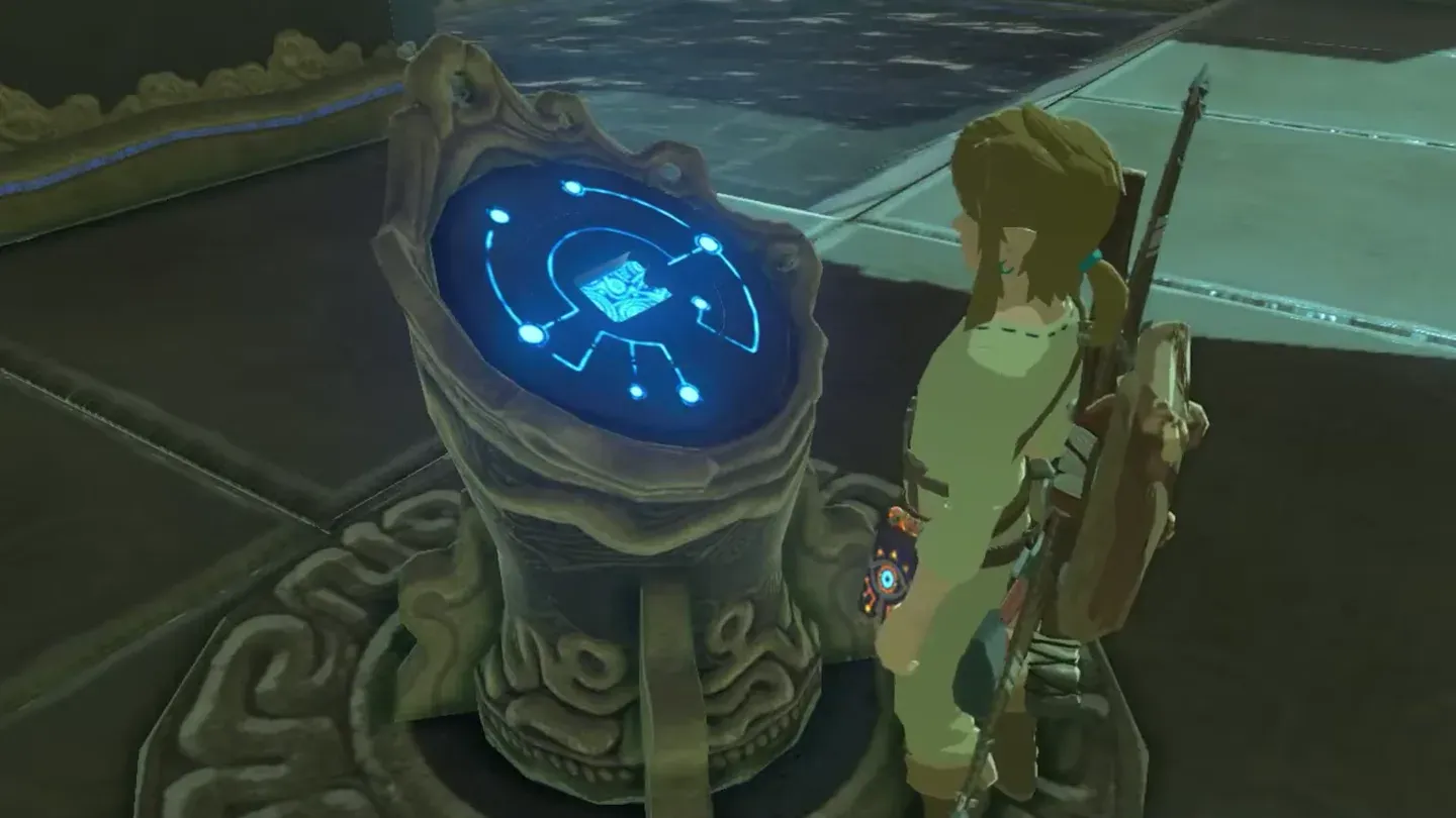 The terminal glows blue after the rune is installed