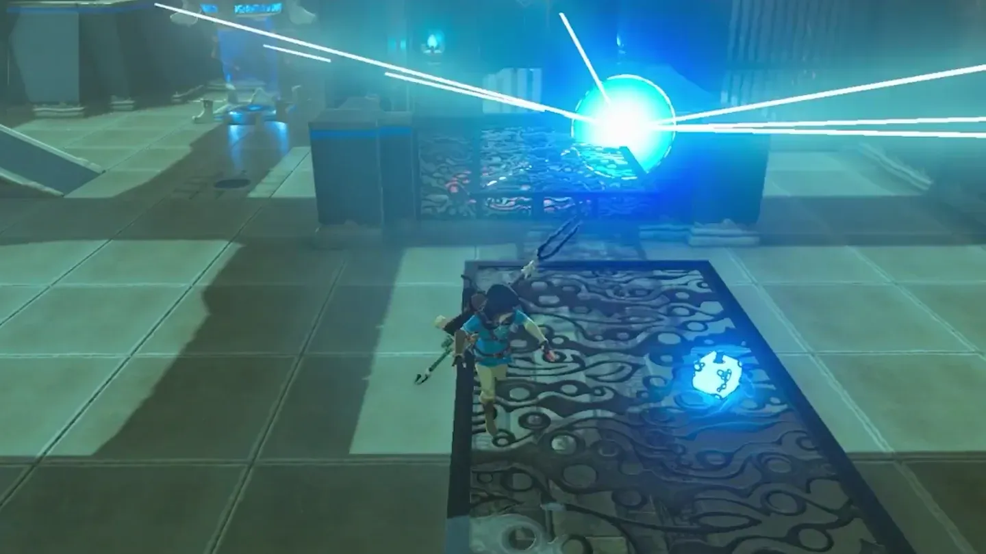 A remote bomb exploding on the raised ledge