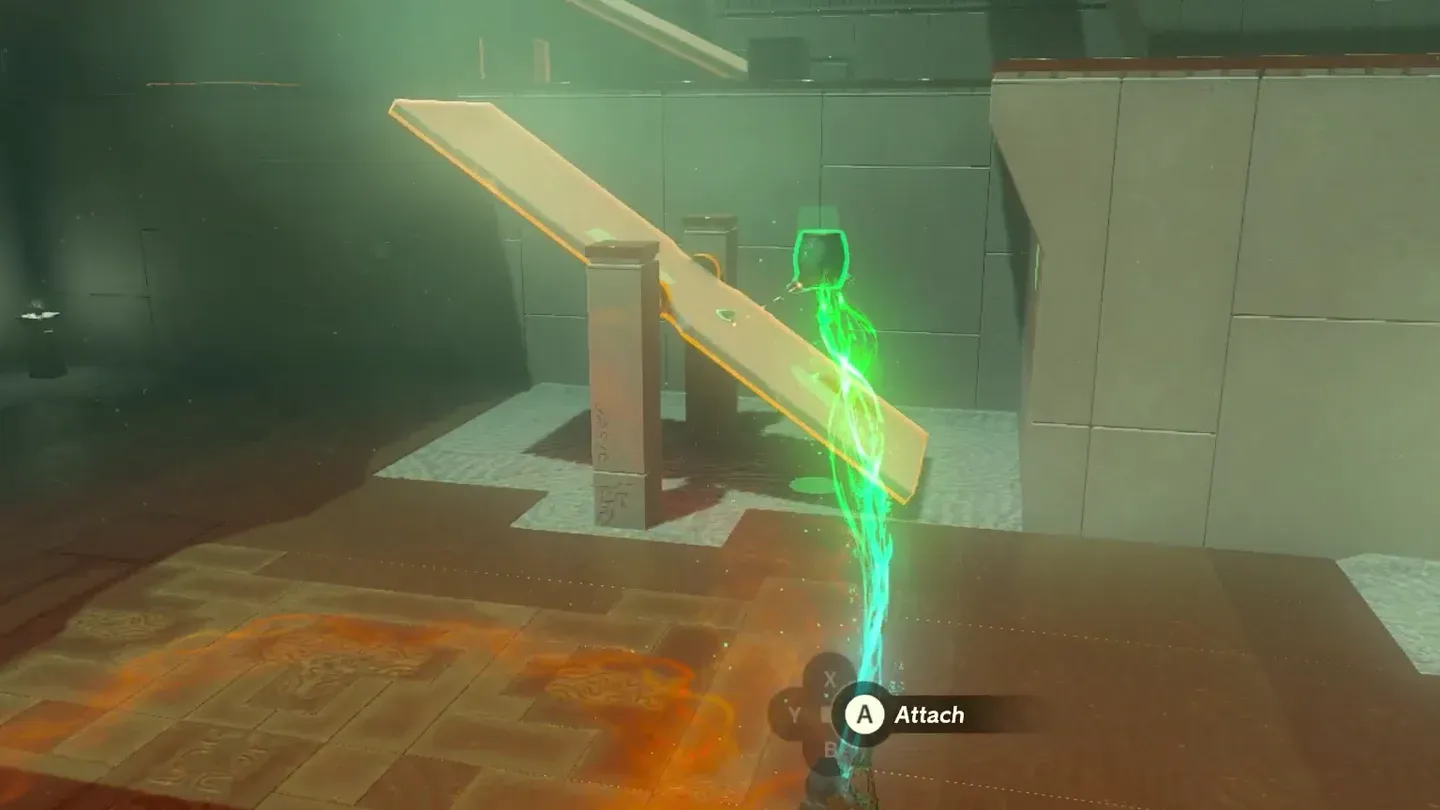 Ultrahand attaching a heavy object to the end of the second ramp