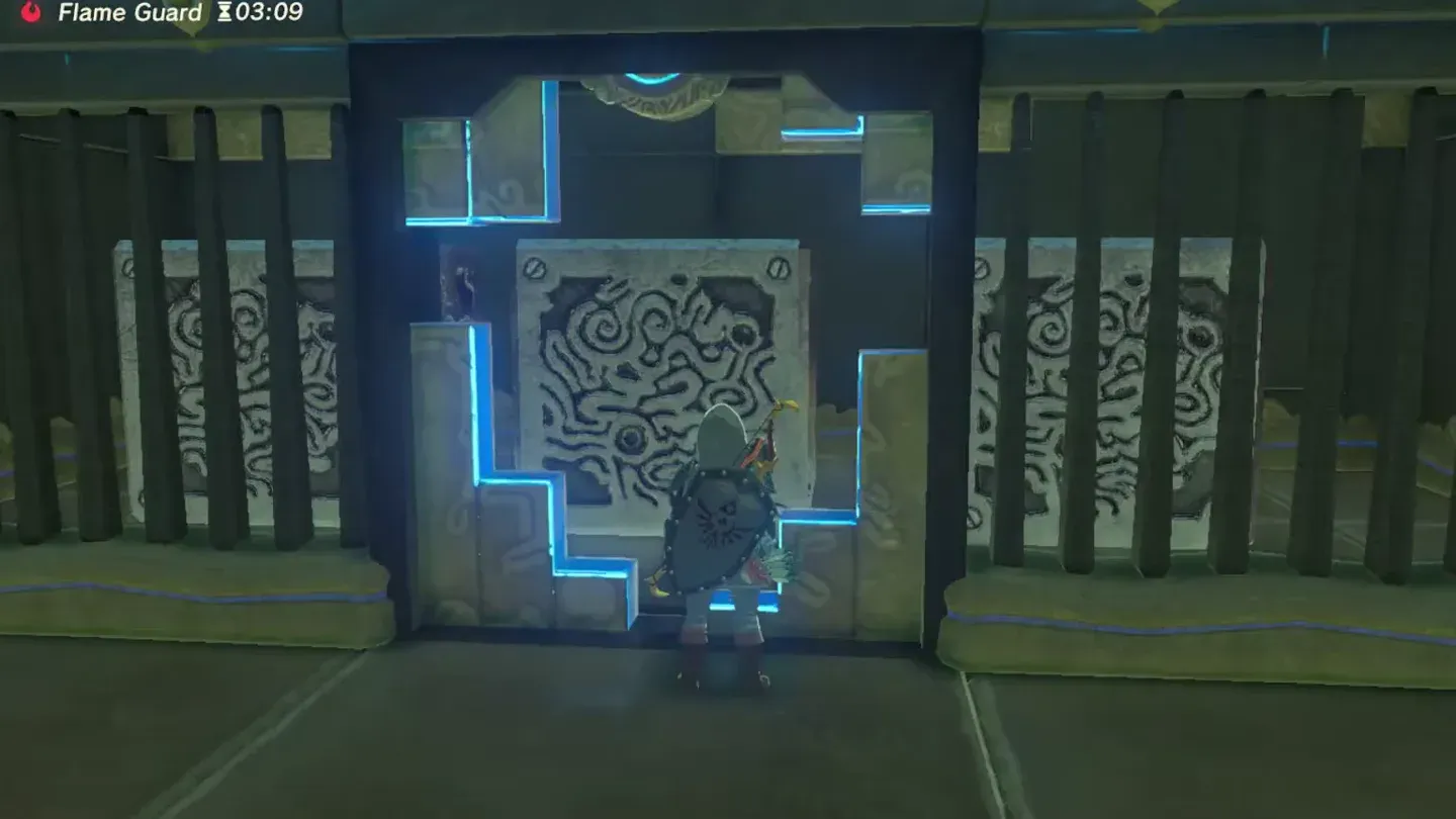 Link unlocking the locked cell door