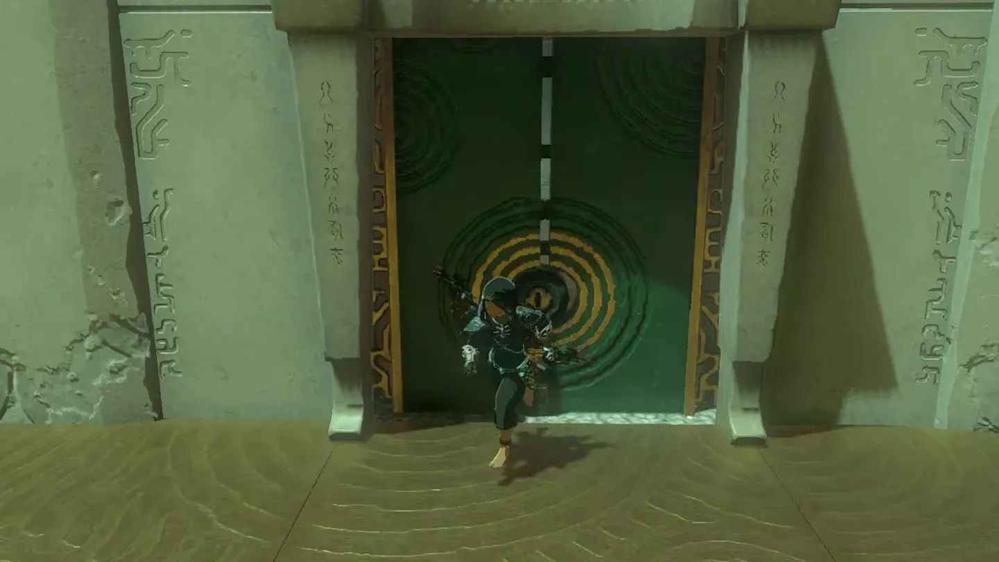 Link unlocking the locked double door