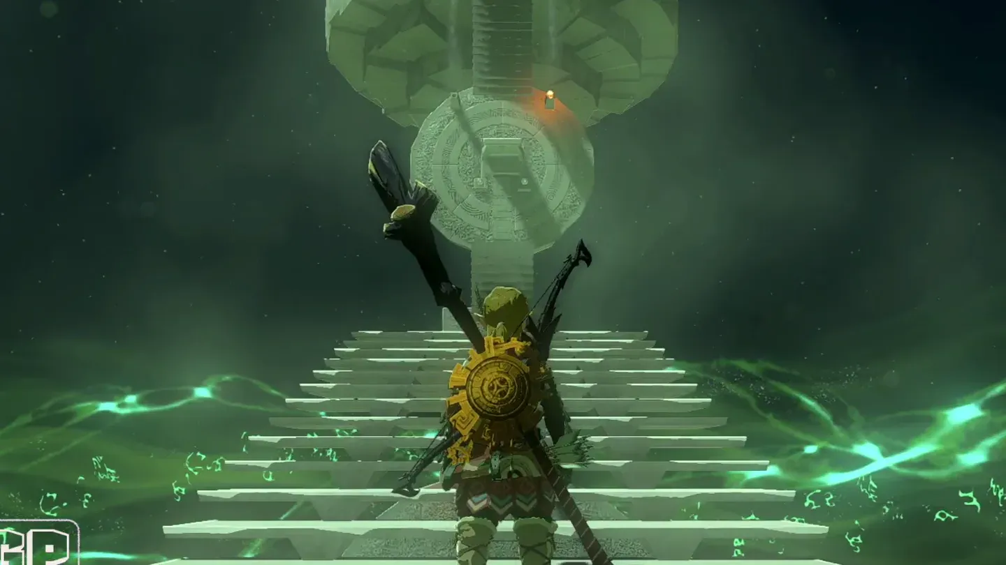 Link climbing the long staircase