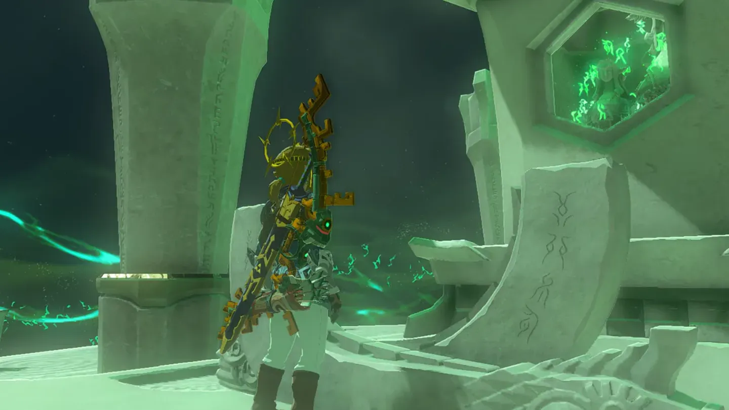 Link at the altar