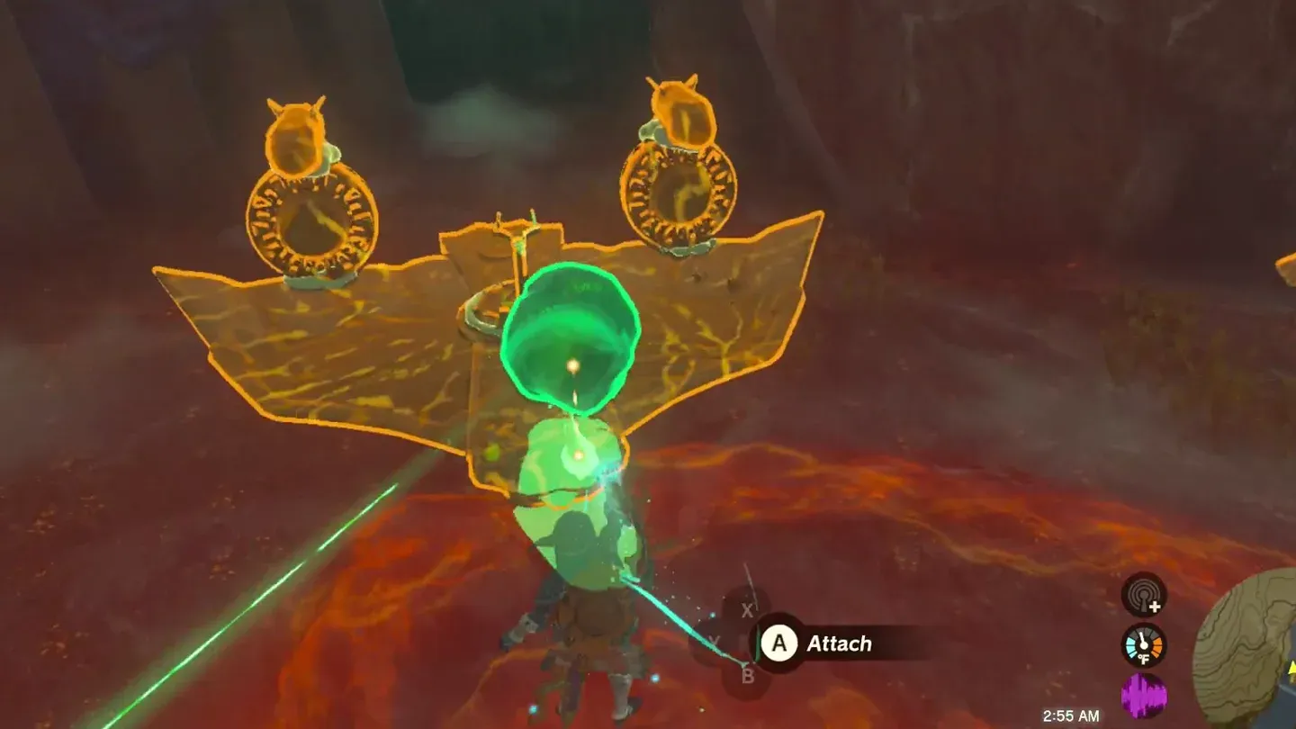 Link attaching the crystal onto a Wing fitted with fans