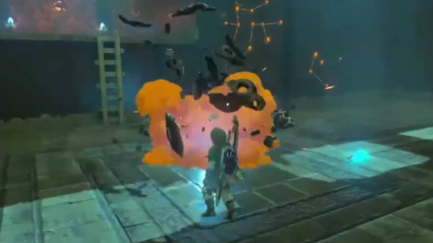 The Guardian Scout blowing apart