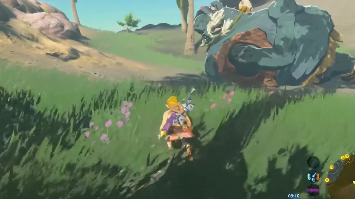 The Hinox lying asleep on the grass