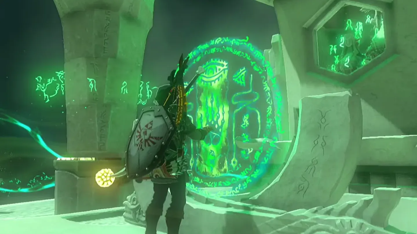 Link at the altar