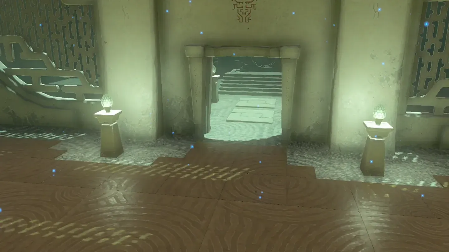 The altar chamber gate standing open