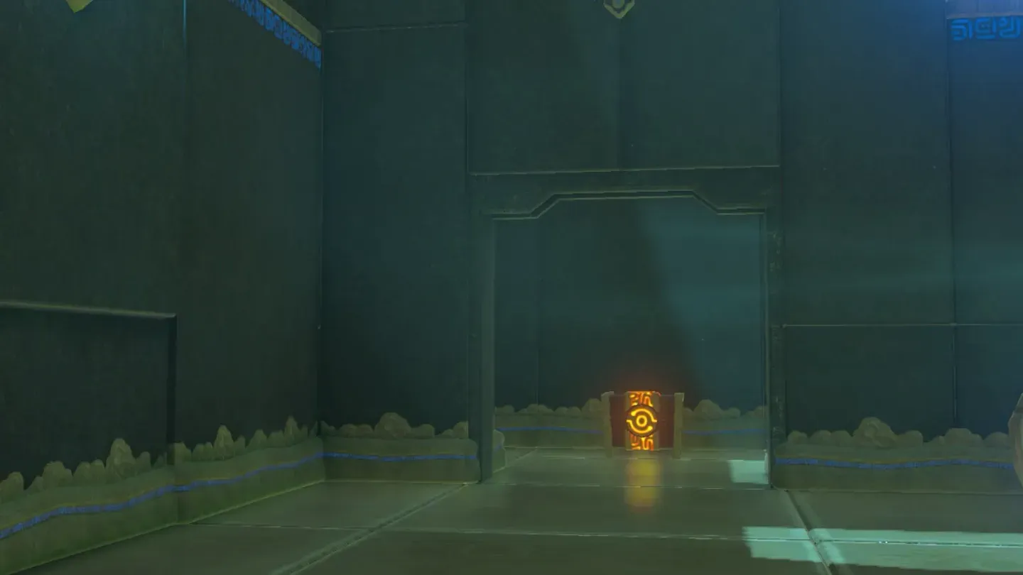 An opened gate revealing a treasure chest