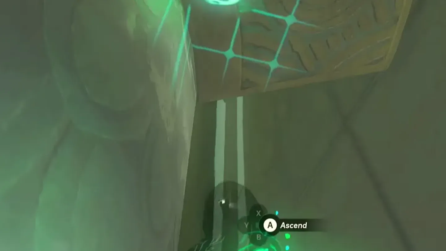 Ascend target glowing under the aligned pillar