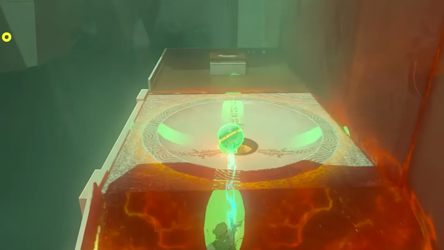 Ultrahand carrying the orb up to the upper vessel