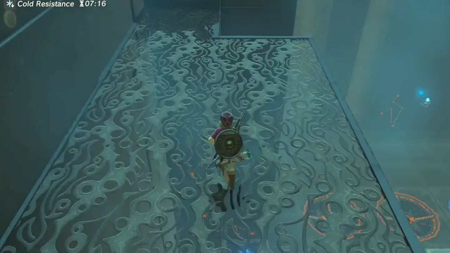Link on the patterned top of the lift