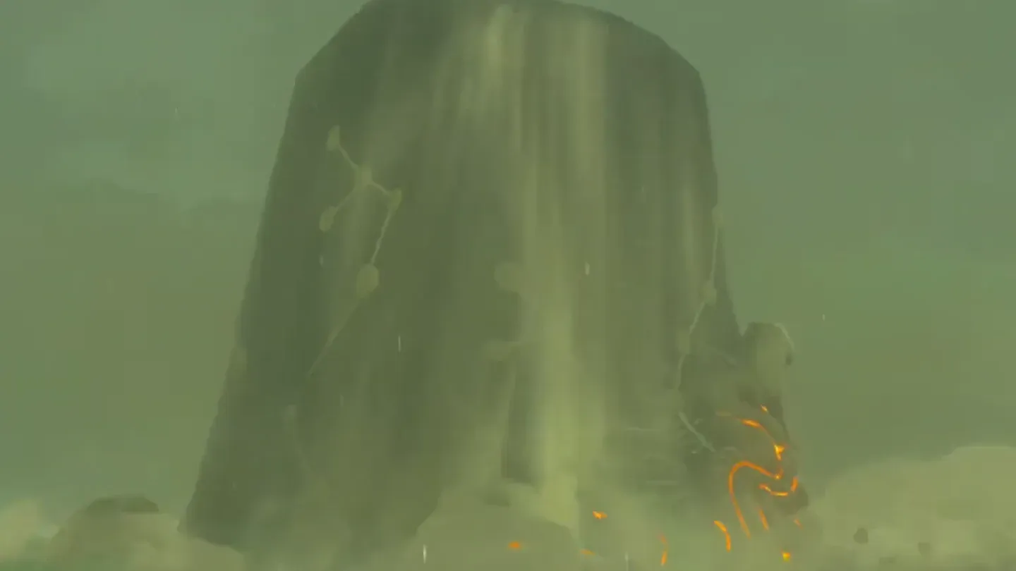 The shrine rising out of the ground