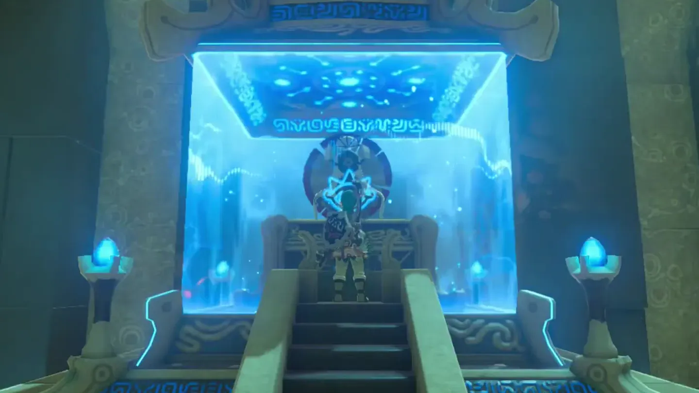 Link before Dila Maag at the Monk's Pedestal