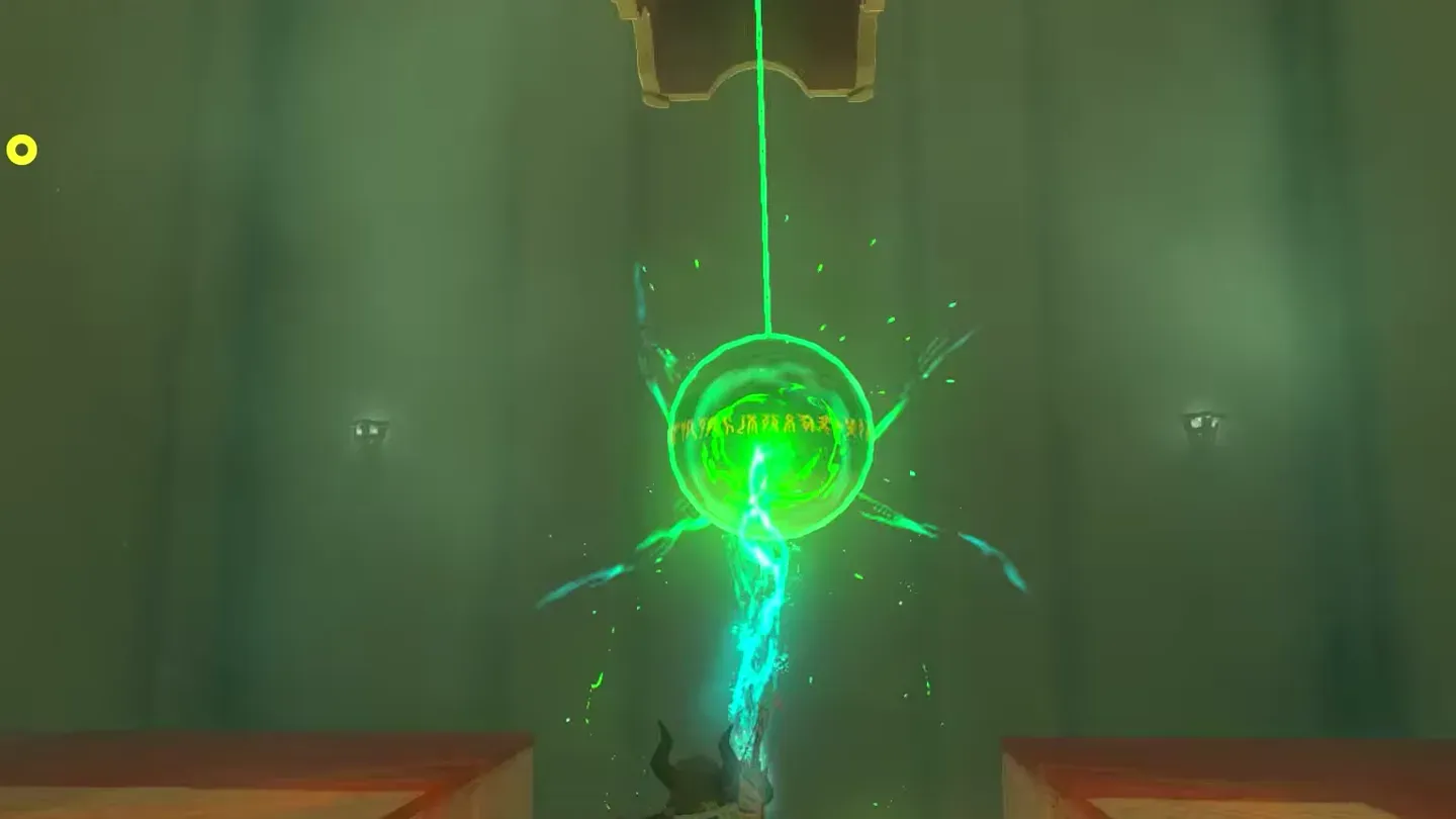 Link holding the hanging ball with Ultrahand