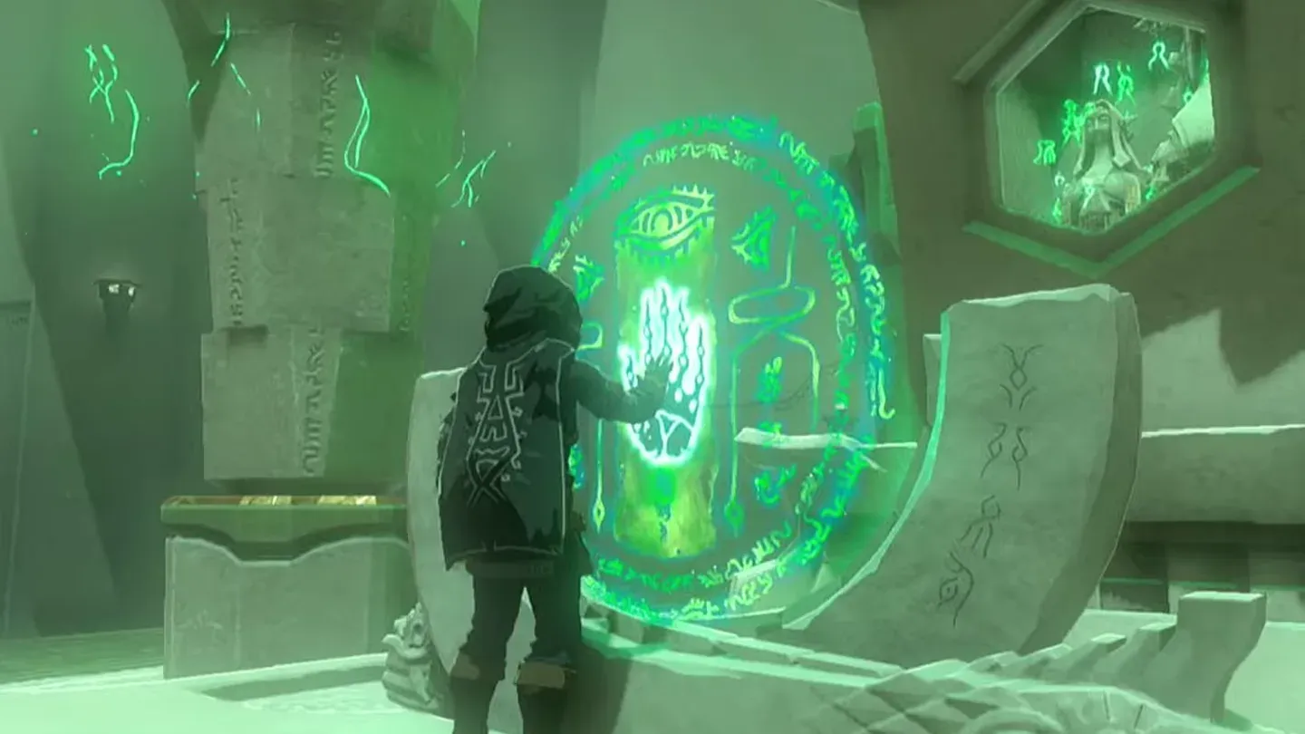 Link at the altar
