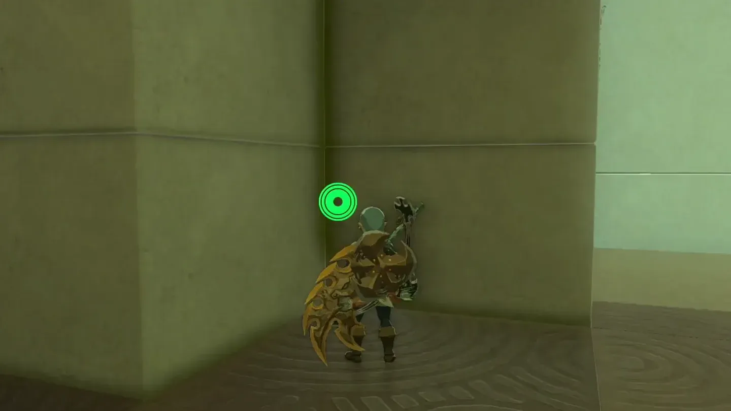 Link with the Ascend glow under the platform where the cube used to be