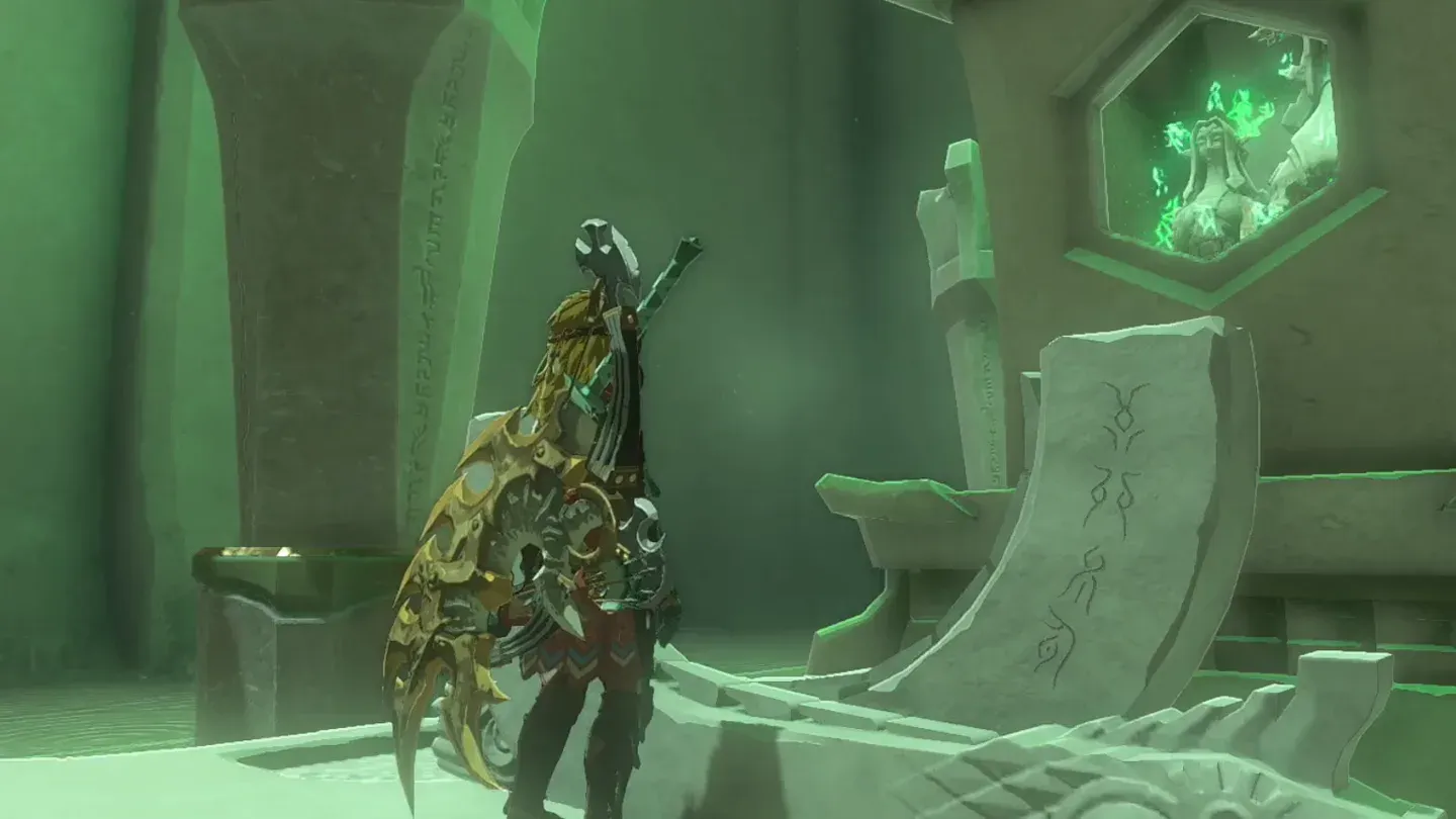Link at the altar