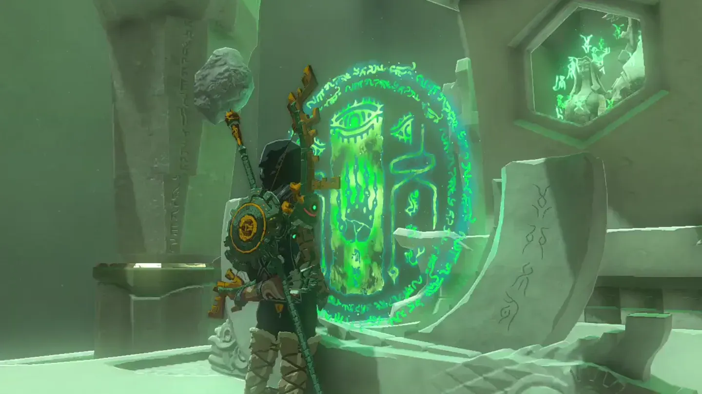Link at the altar
