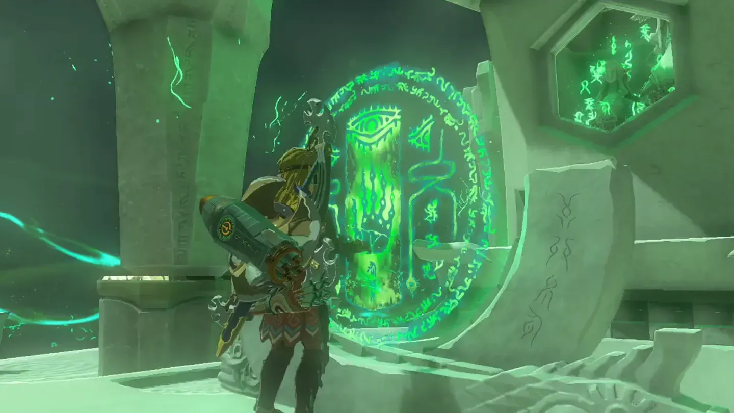 Link at the altar