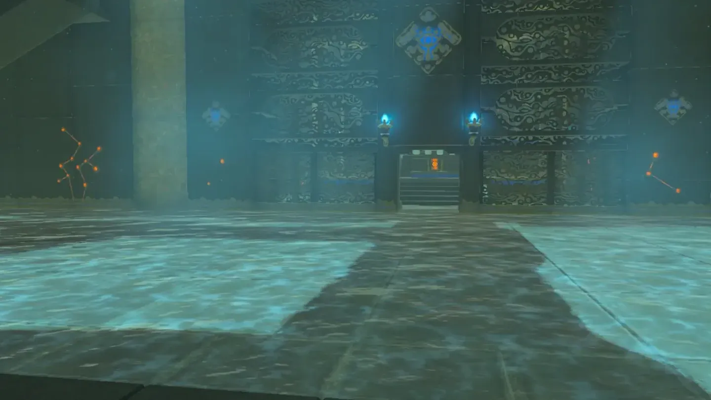The portcullis raised, opening the way to the Monk