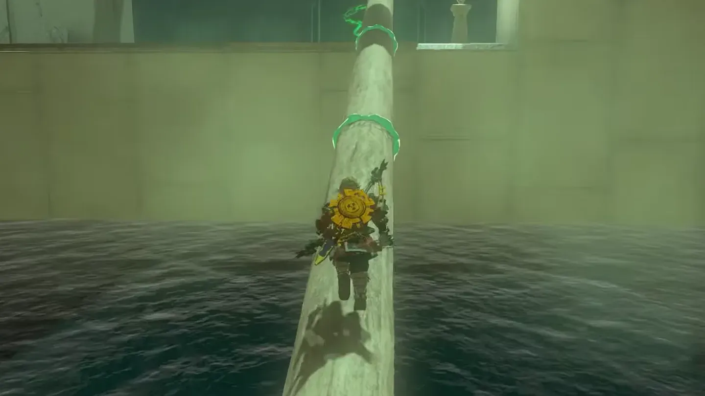 Link crossing the longer log bridge