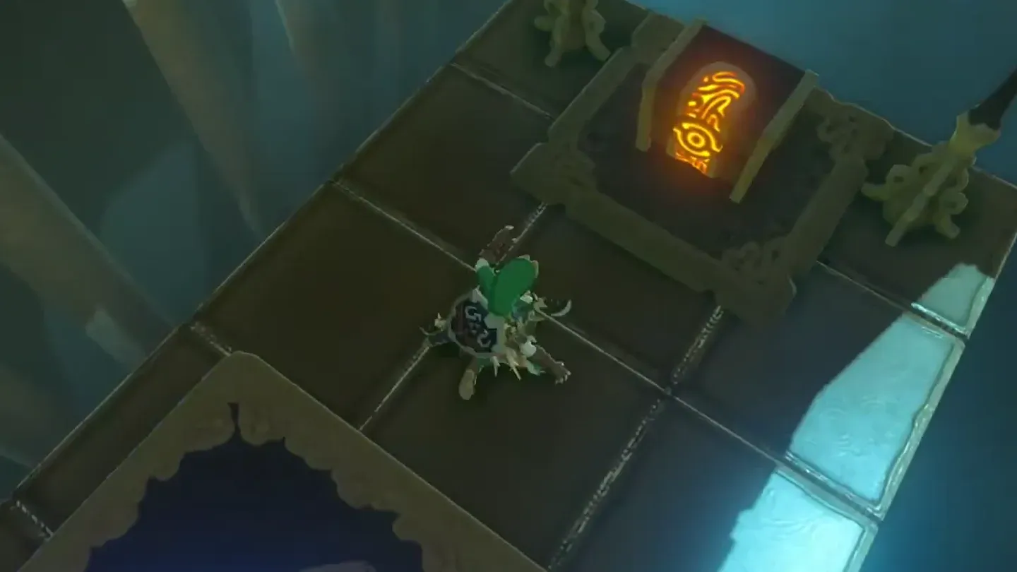 The chest in the hidden area at the bottom