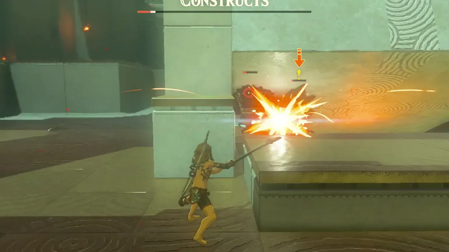 The last Construct going down in a burst of green light