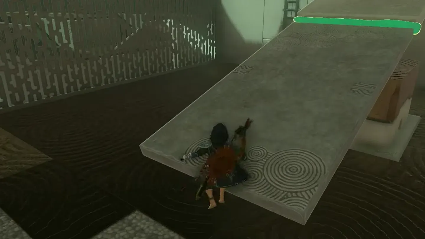 Link at the far edge of the launching platform