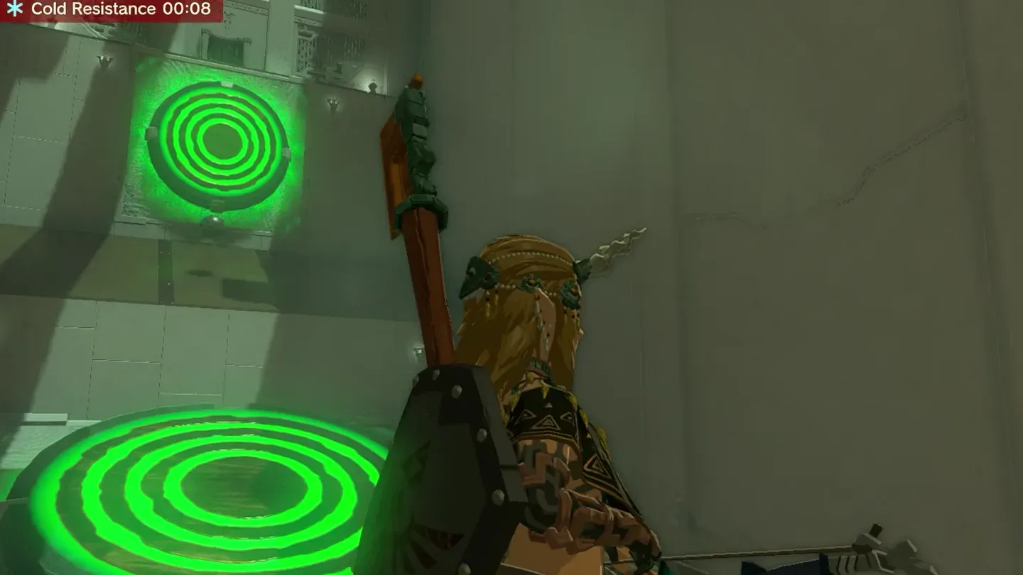 Both targets glowing green