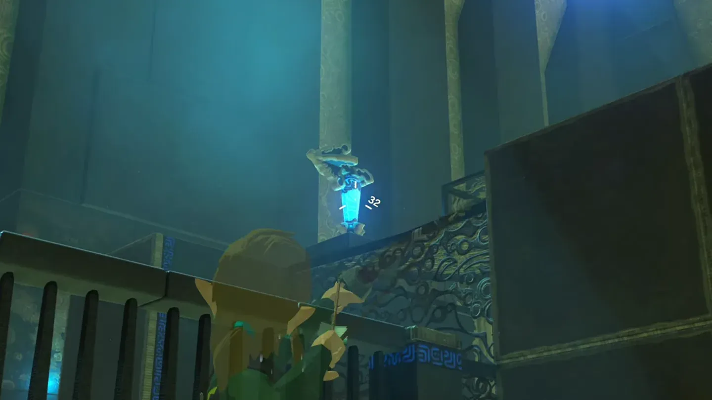 Link aiming at the crystal again