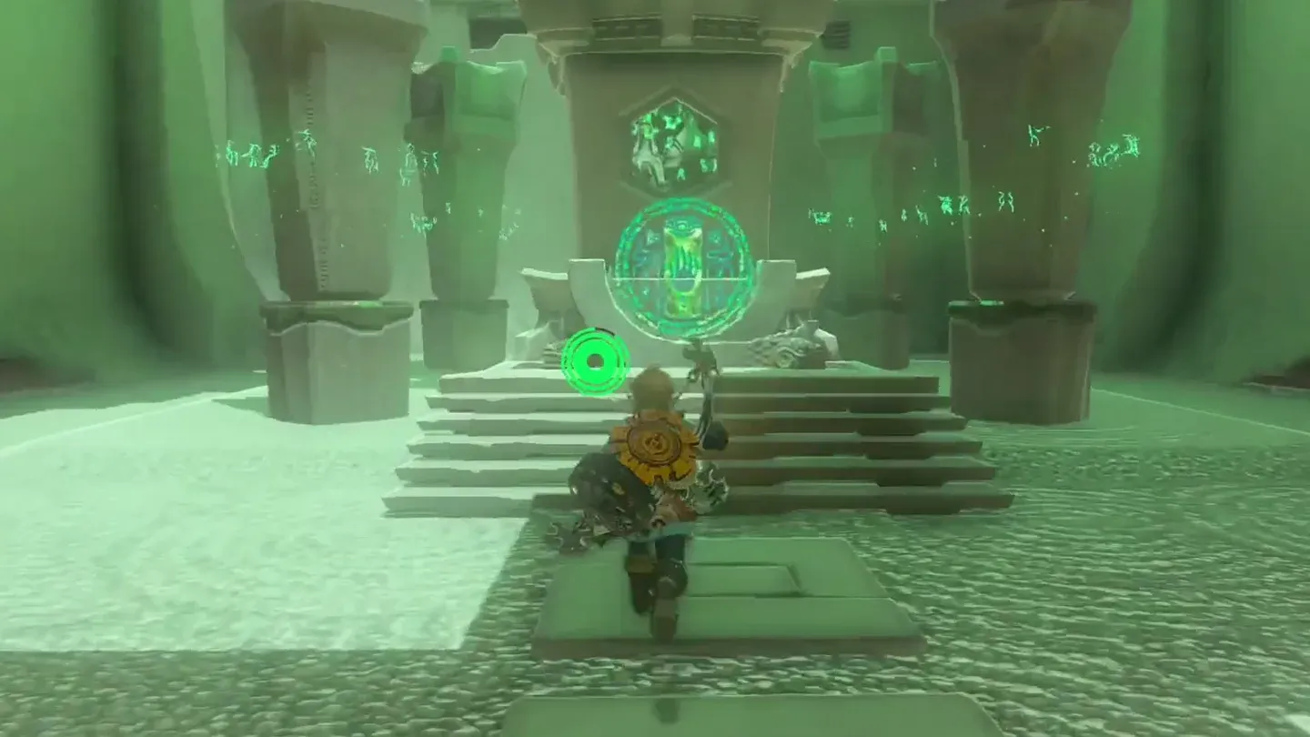 Link at the altar