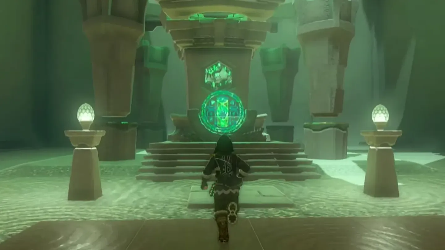 Link walking to the altar