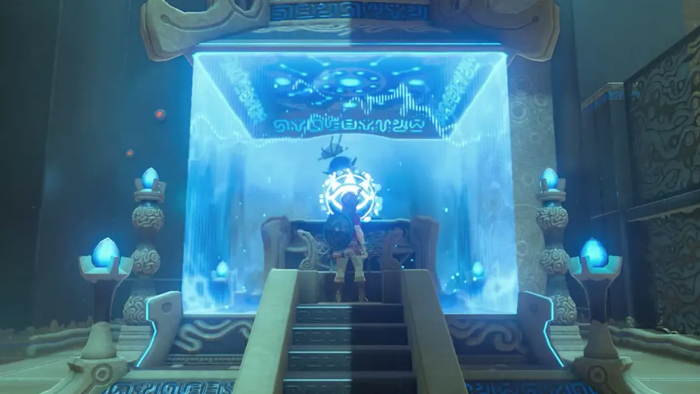 Link at the monk's altar