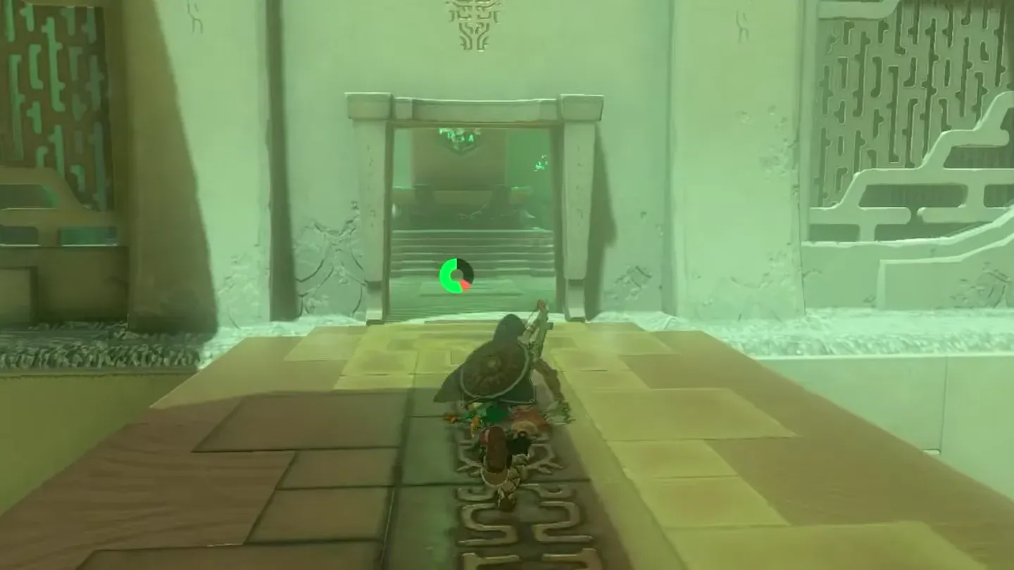 Link walking toward the altar room