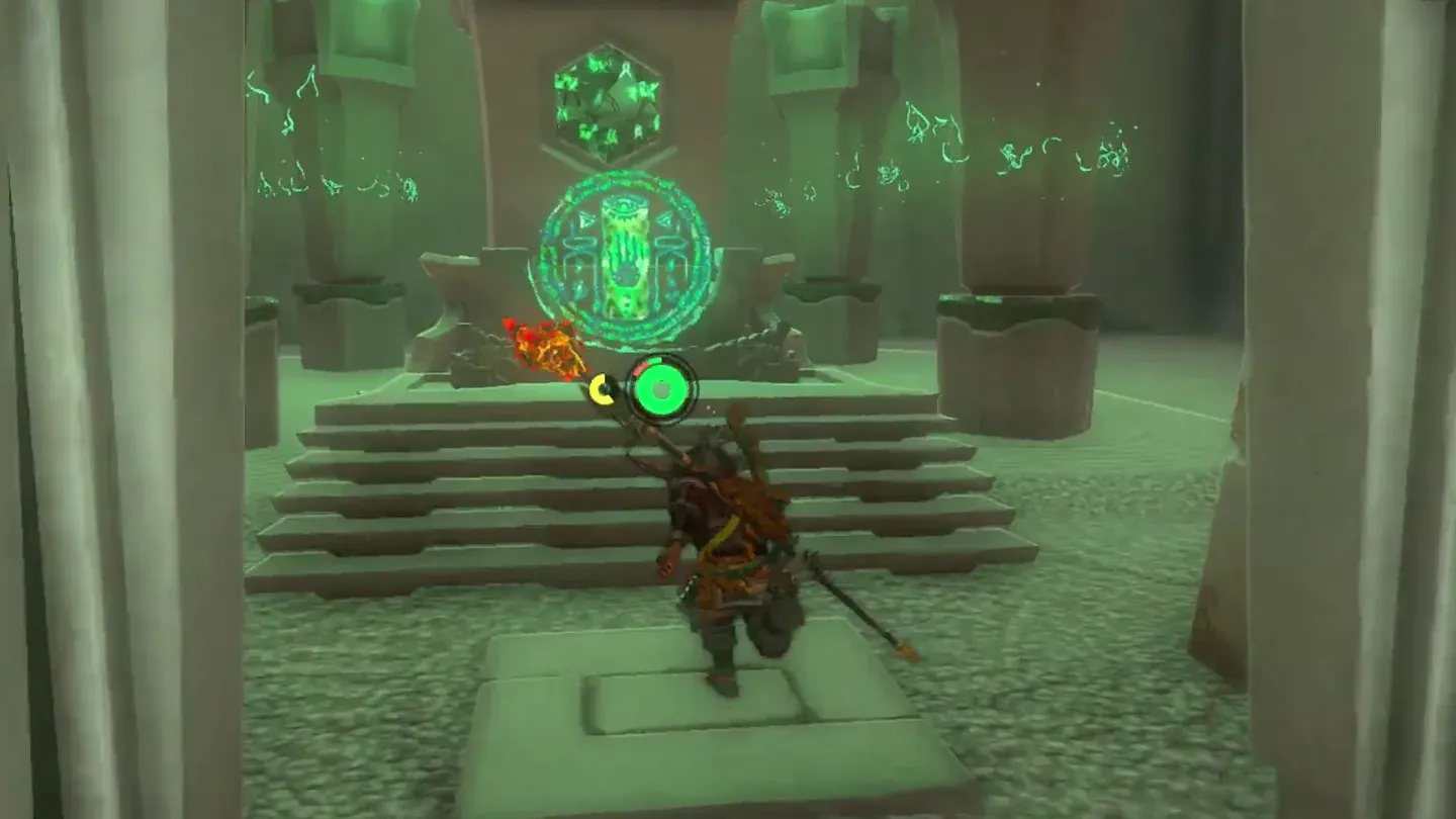 Link walking up to the altar