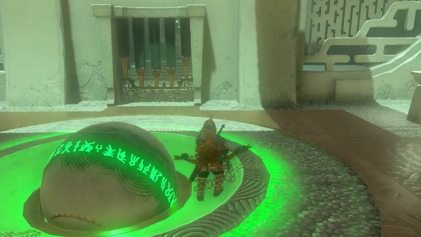 The orb resting in its glowing vessel