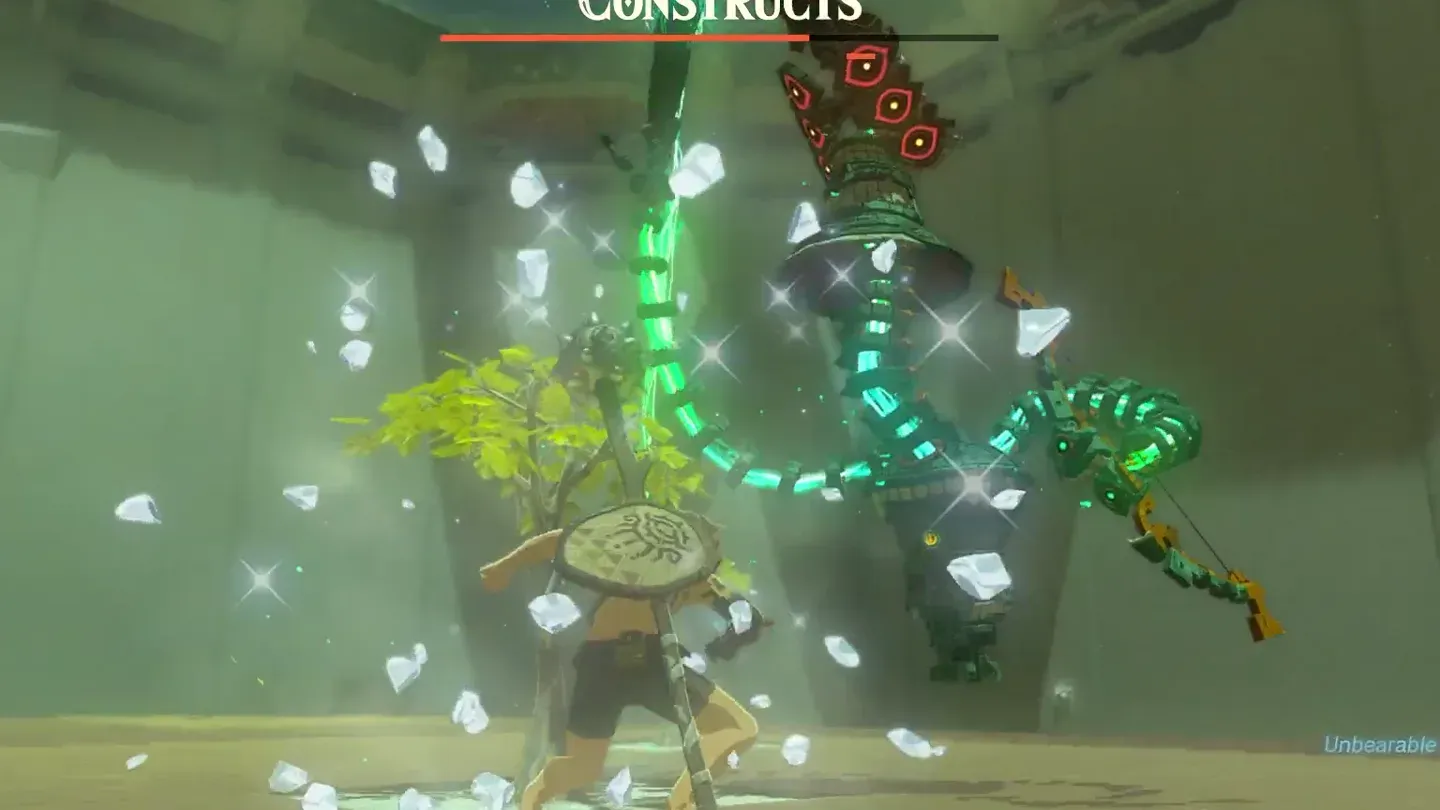 The last Construct frozen in ice shards