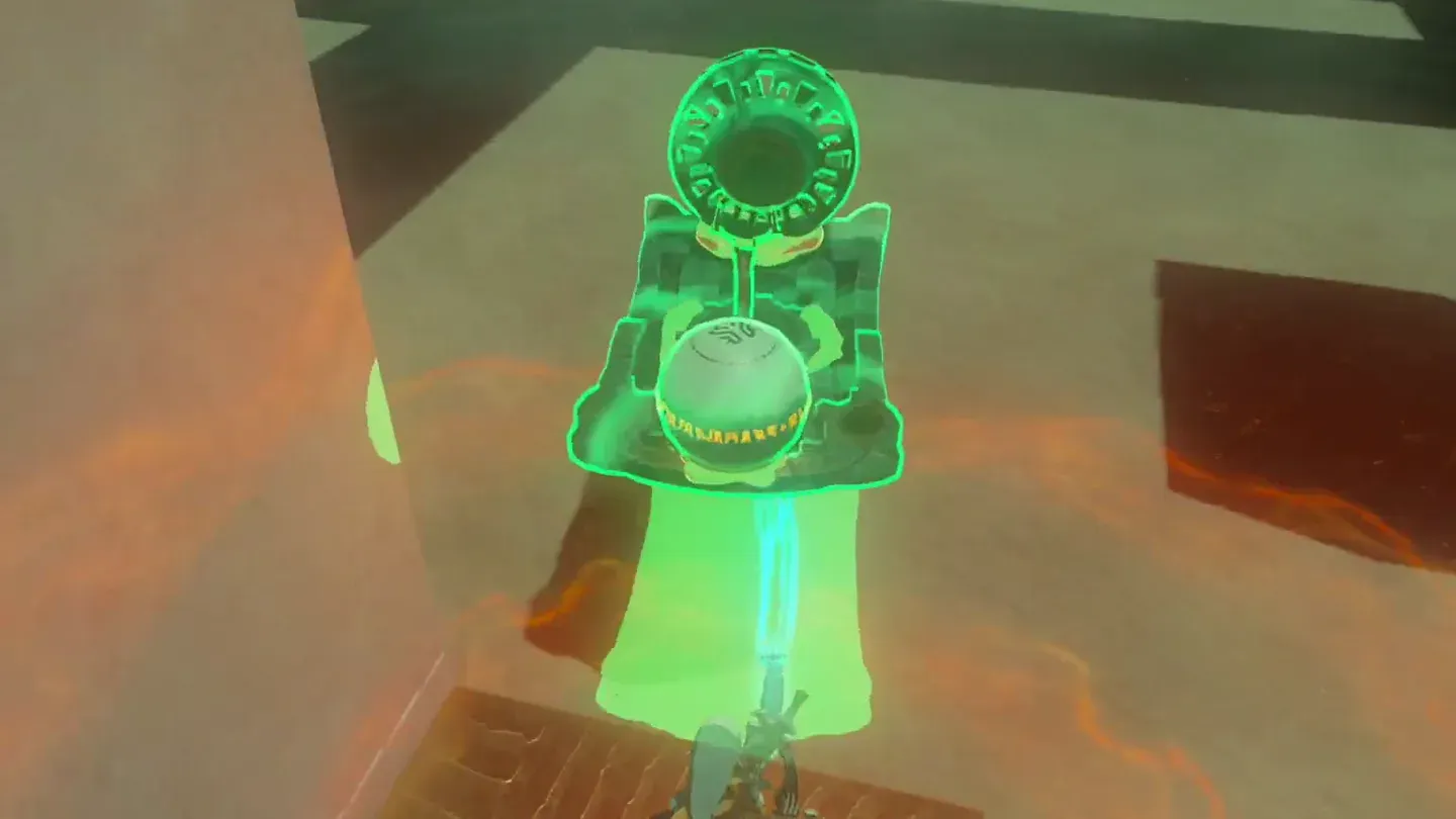Ultrahand attaching the stone sphere to a boat