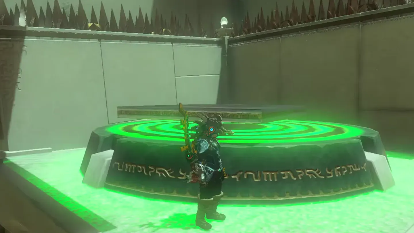 The second target glowing green