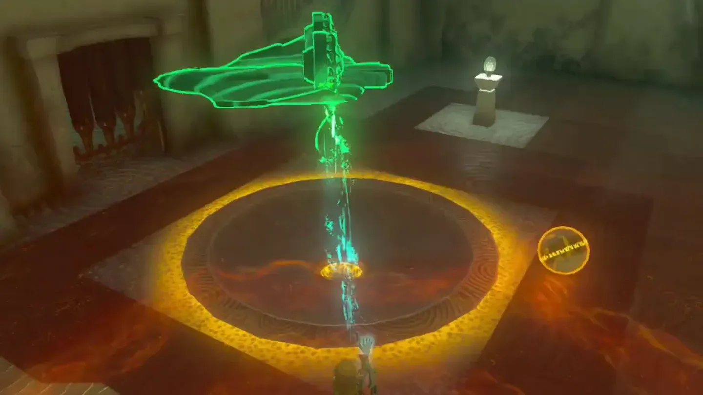 Ultrahand lifting the orb off the wing toward the last vessel