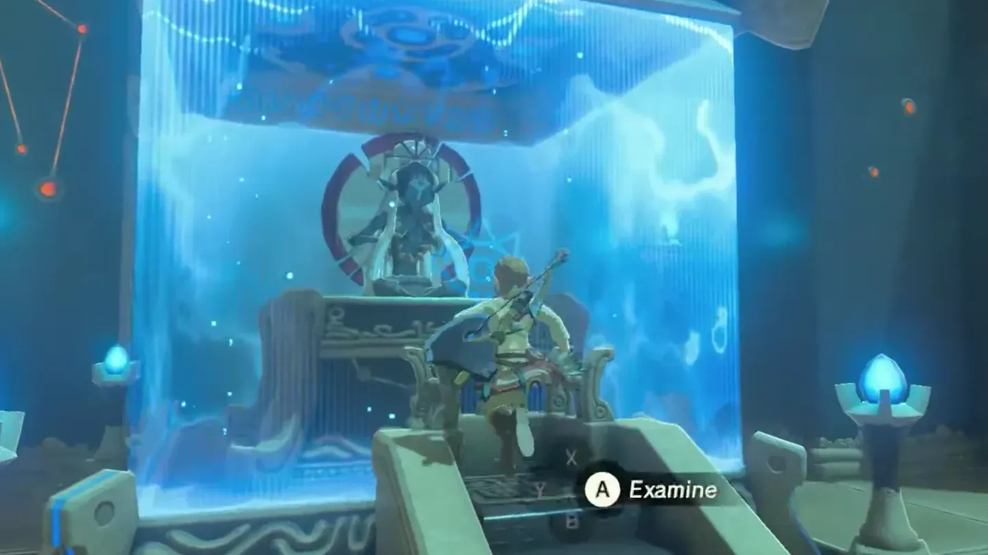 Link at the monk's altar