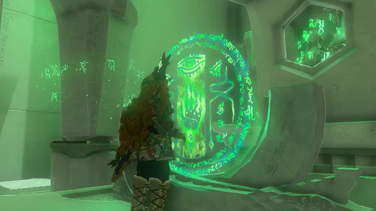 Link at the altar