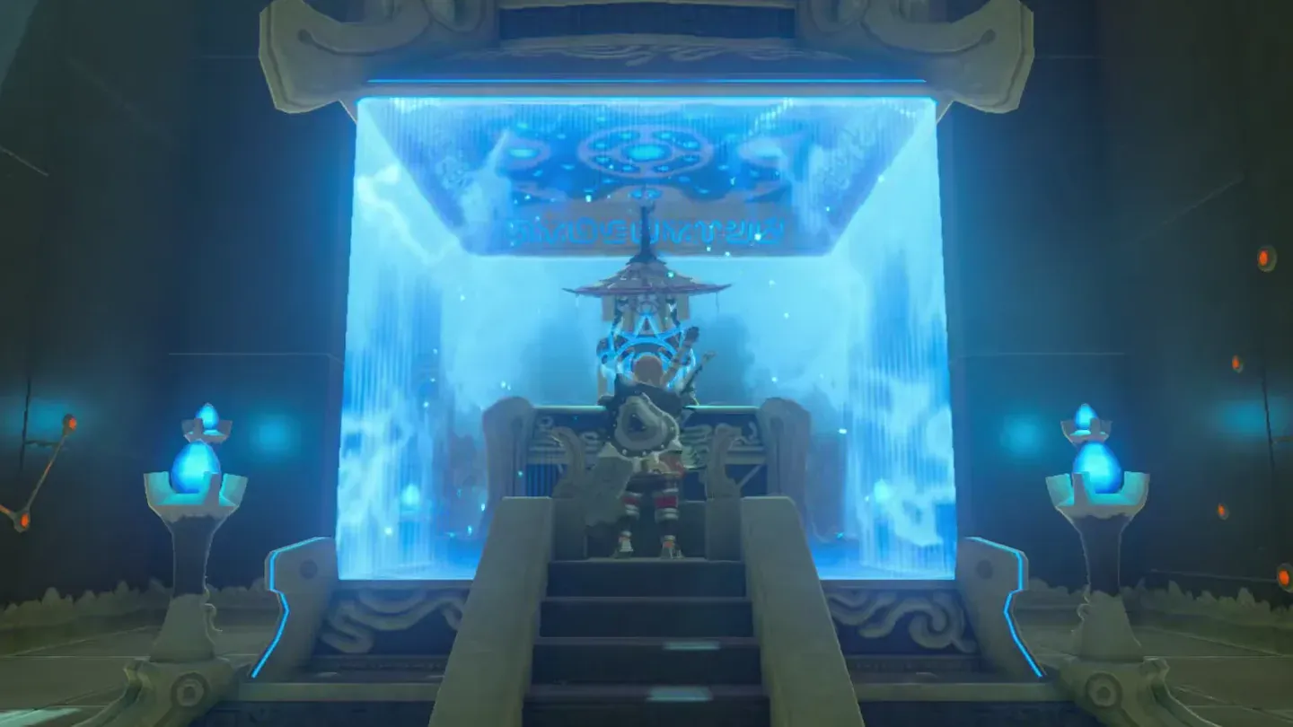 Link at the pedestal before the monk Daqa Koh