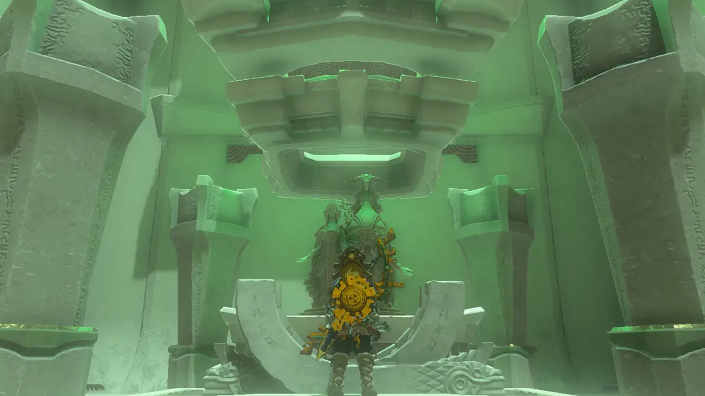 Link at the altar
